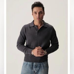 NWT Buck Mason SEAFARER COTTON RUGBY POLO